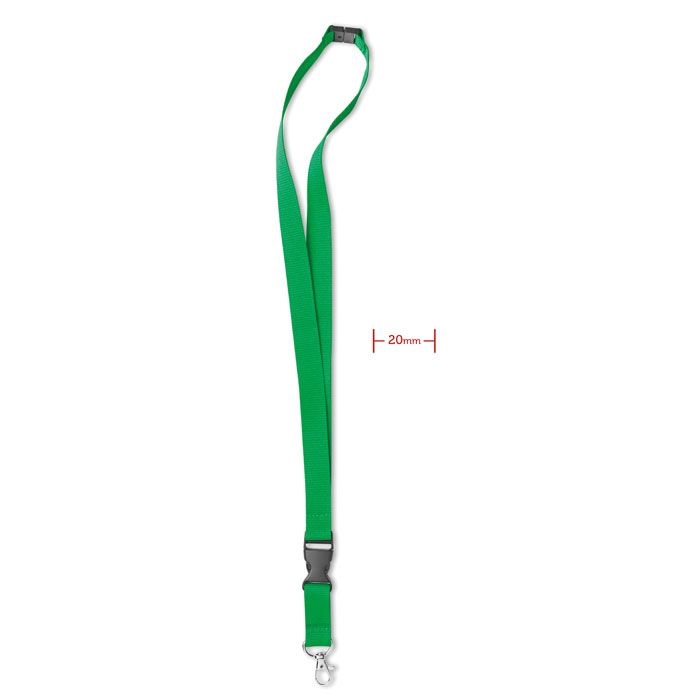 MO8595-09Lany Lanyard mit Karabiner 20mm_ gruen