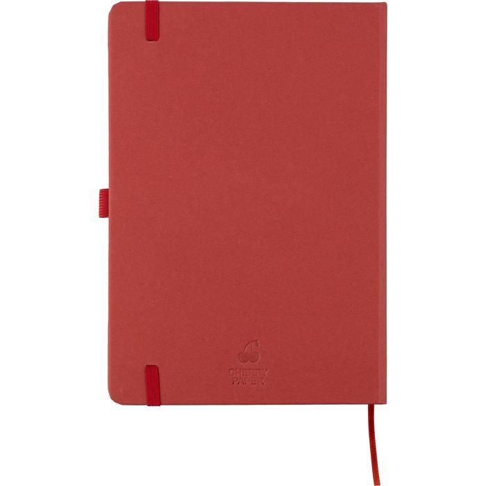 GI1103693-08Recycelter Bioabfall und Karton-Notizbuch A5 Gertrud_ rot