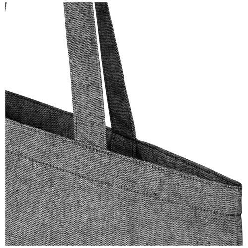 PF120703-3Pheebs 150 g_m² Aware™ recycelte Tragetasche _ heather schwarz