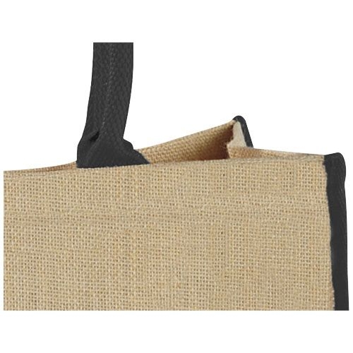 PF120182-2Harry farbige Jute Tragetasche 25L_ natur_schwarz