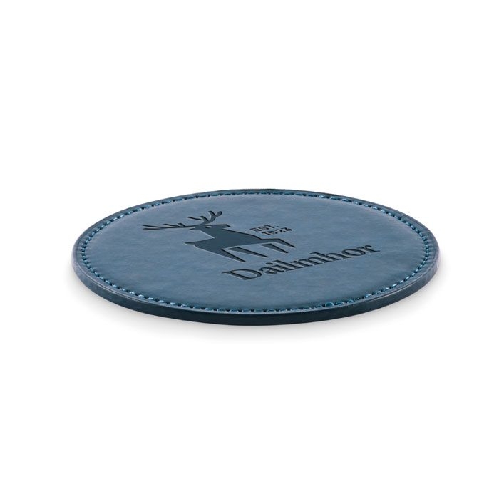 MO2616-85Posa Runder Untersetzer PU_ marineblau