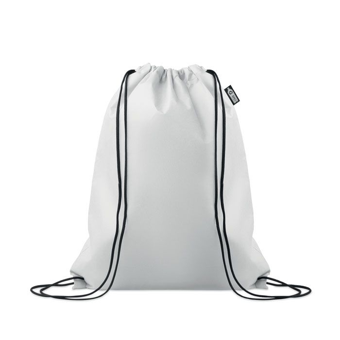 MO2809-06Daffy Rpet Beutel mit Kordelzug Non Woven_ weiss