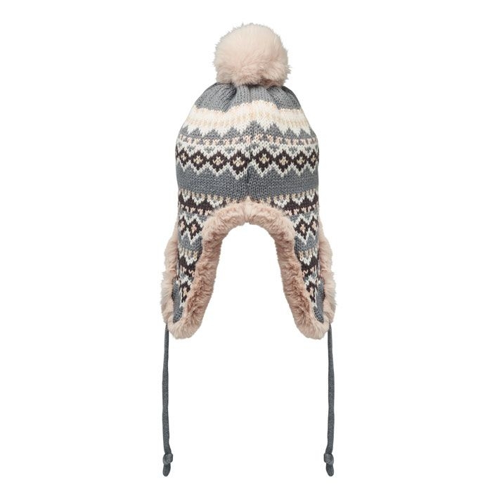 MO2688-07Yulong Gestrickte Ohrenmuetze_ grau