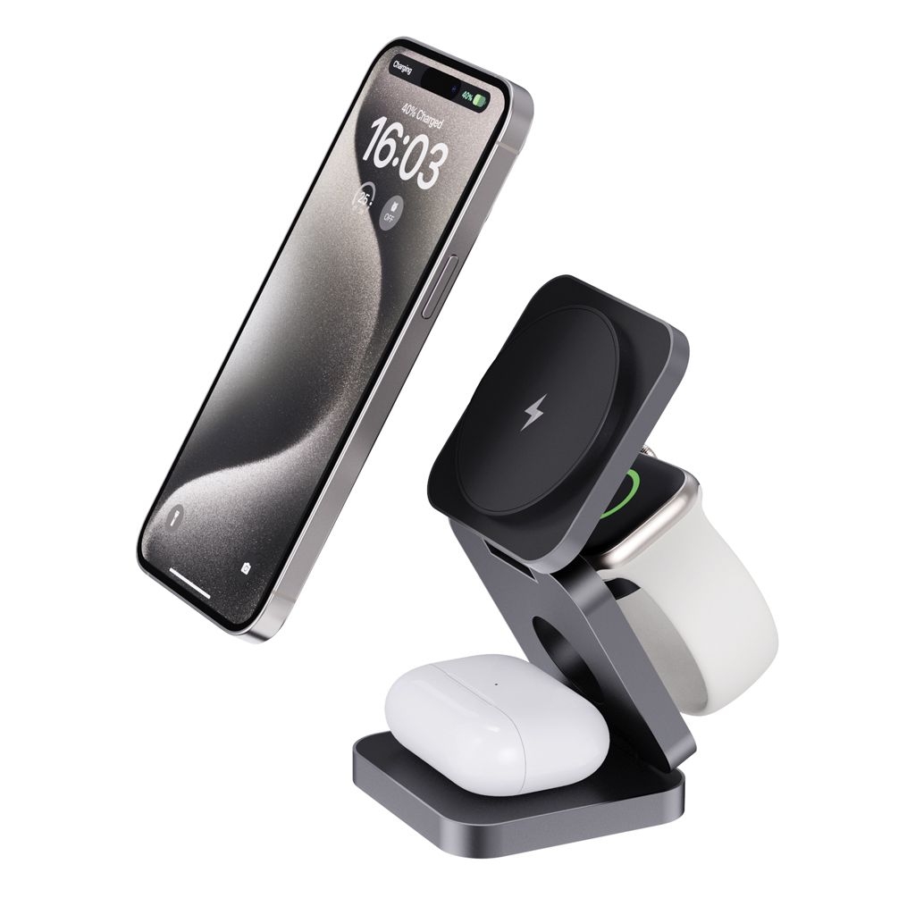 XDP308_64-02Terra faltbares 3-in-1 15W Charger aus RCS rec. Aluminium_ grau