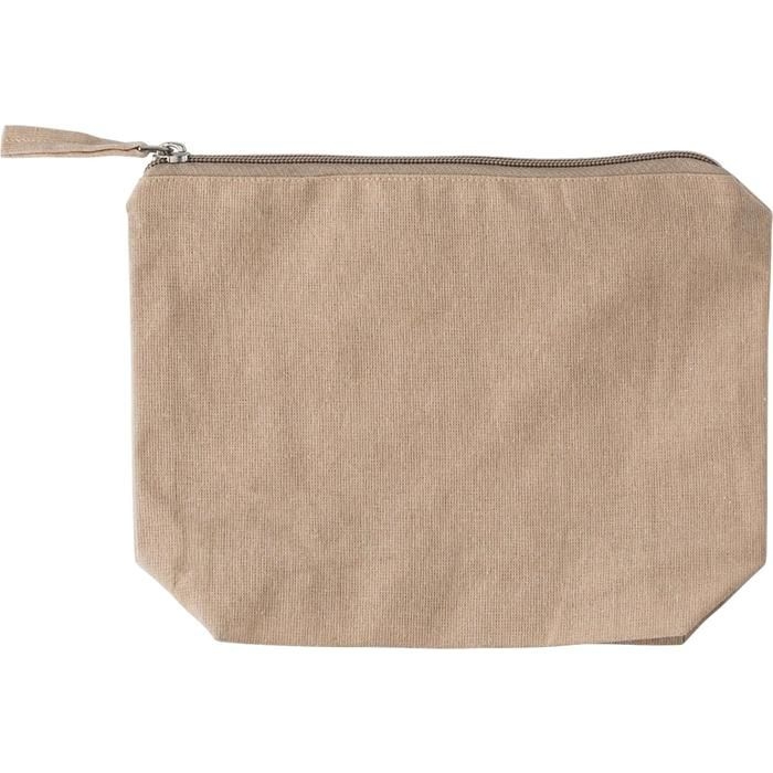 GI1039472-13Kosmetiktasche aus recycelter Baumwolle _180 g_m²_ Cressida_ khaki