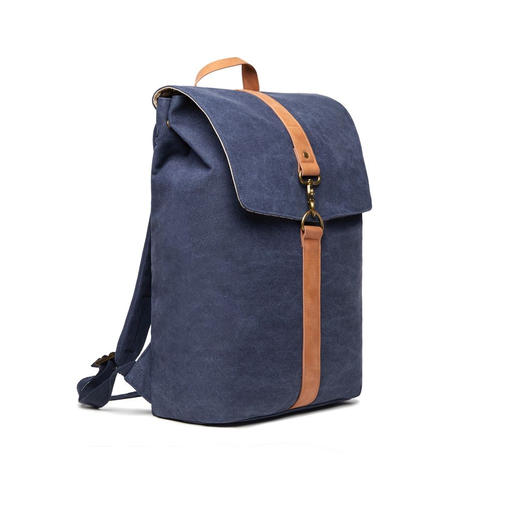 XDV52101-2VINGA Bosler Rucksack aus GRS recyceltem Canvas_ navy blau
