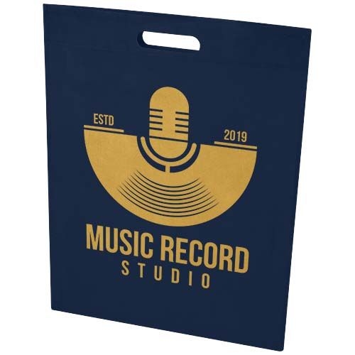 PF130103-4EcoSeal 5 L GRS-recycelte Nonwoven Tragetasche_ navy