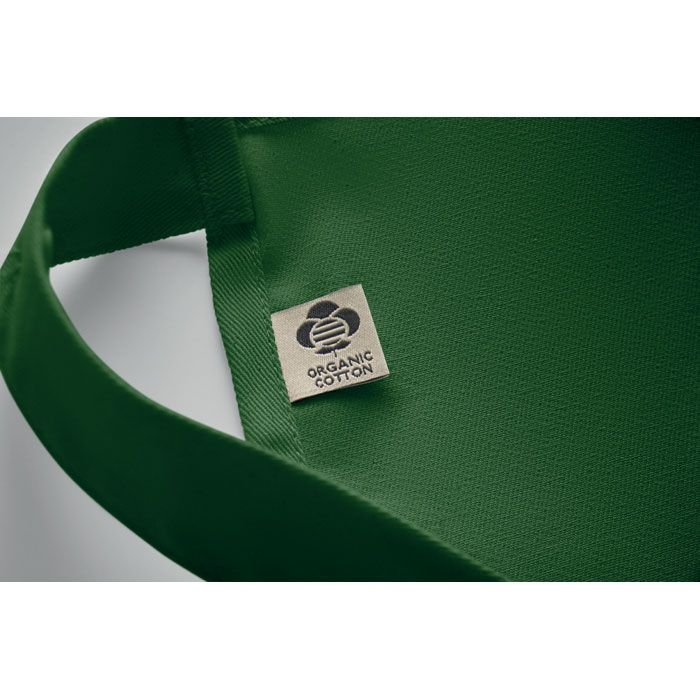 MO2249-60Gamma Kuechenschuerze Organic Cotton_ dunkelgruen