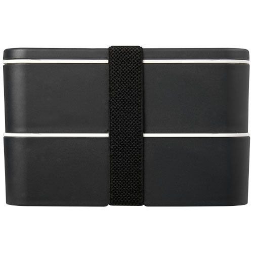 PF210182-6MIYO Renew 700_700 ml Doppel-Lunchbox_ granitfarben_granitfarben_schwarz