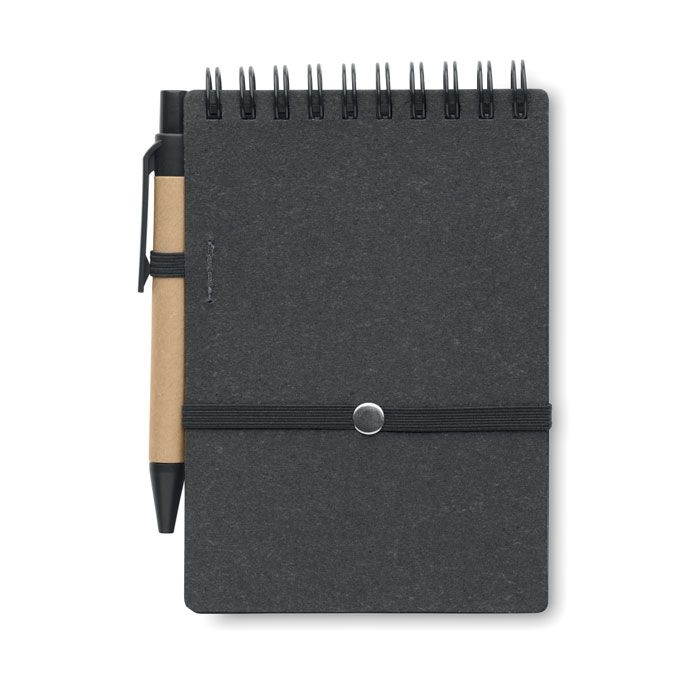 MO2481-15Notie Recyceltes Notizbuch-Set_ steingrau
