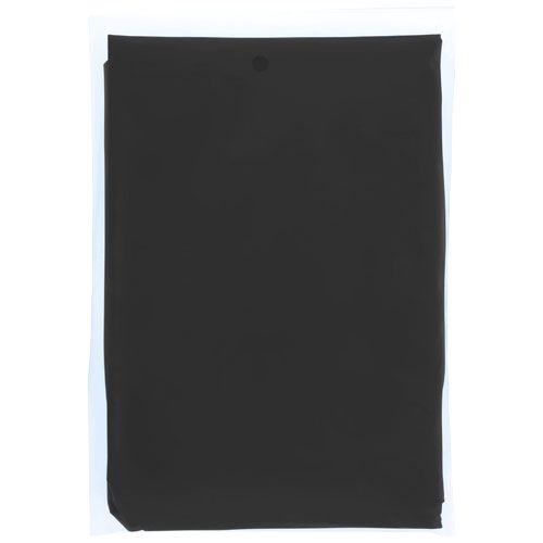 PF109417-6Mayan Regenponcho mit Aufbewahrungstasche aus recyceltem Kunststoff_ schwarz
