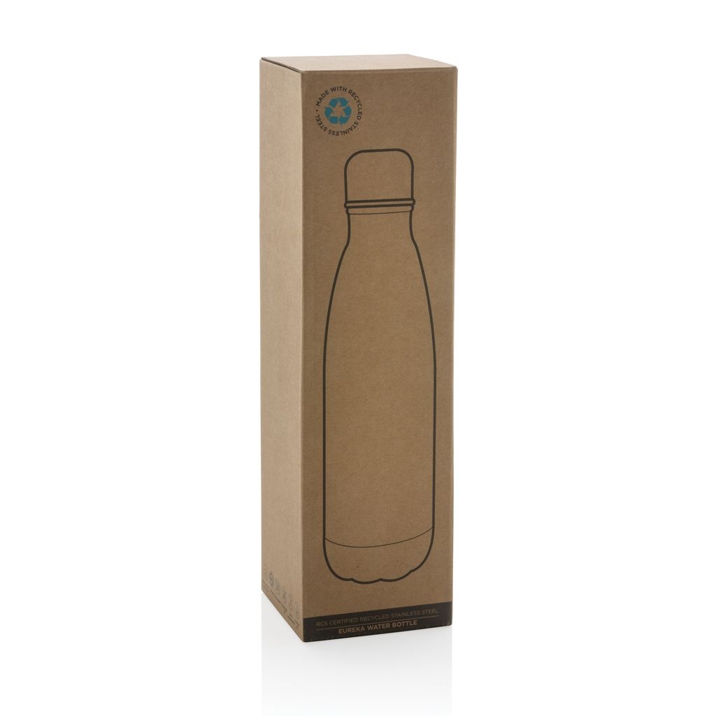 XDP435_72-5Eureka einwandige Wasserflasche aus RCS rec. Stainless-Steel_ blau