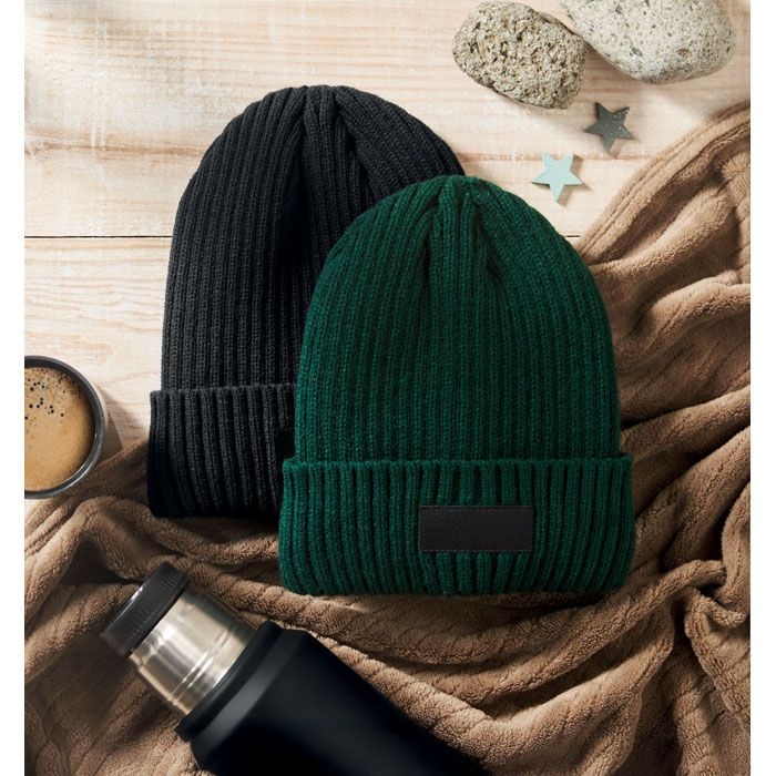 MO2700-60Anvik 3M-Beanie mit Buendchen_ dunkelgruen