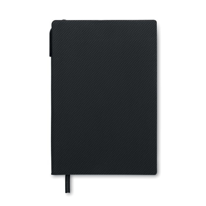 MO2524-03Nota DIN A5 PU Notizbuch mit Stift_ schwarz