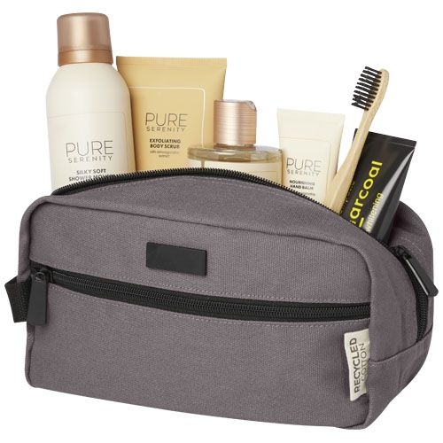 PF130041-3Joey Kosmetiktasche aus GRS recyceltem Canvas 3_5 L_ grau