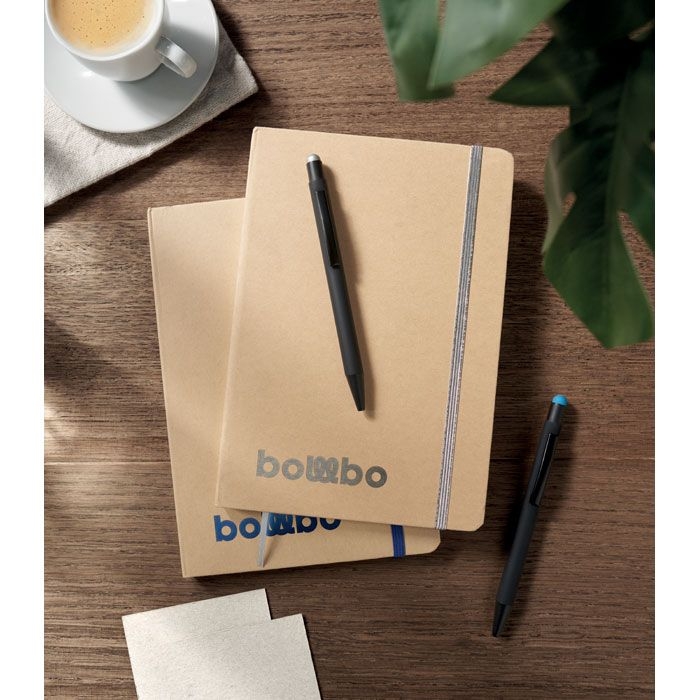 MO2580-14Route DIN A5 Notizbuch fuer Gravur_ silber