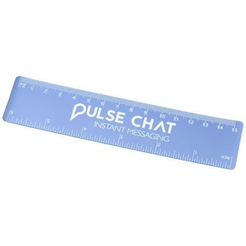 PF210540-8Rothko 15 cm Kunststofflineal_ blau mattiert