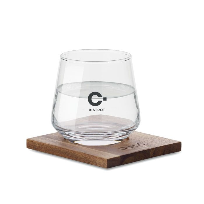 MO2661-22Drinks Glas mit Untersetzer_ transparent