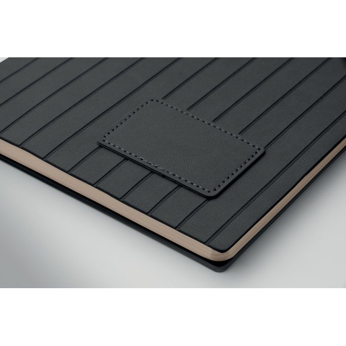 MO2663-03Tintray DIN A5 Smokey Notizbuch PU_ schwarz