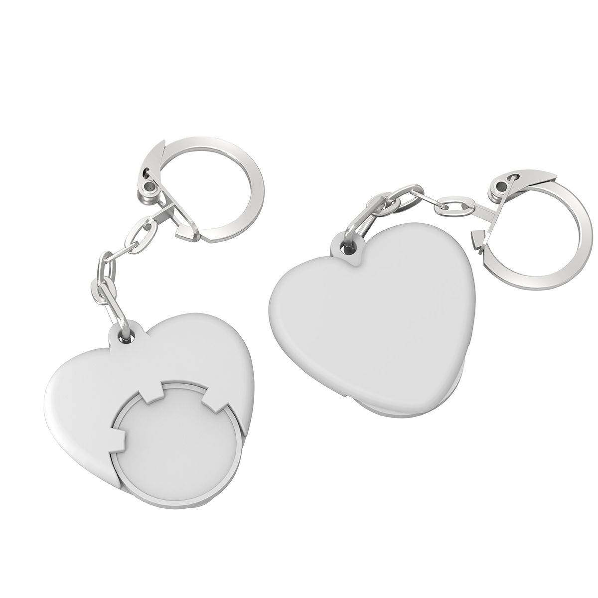 HE8652K-0-0Chiphalter mit 1€-Chip _Herz_ weiss_ weiss