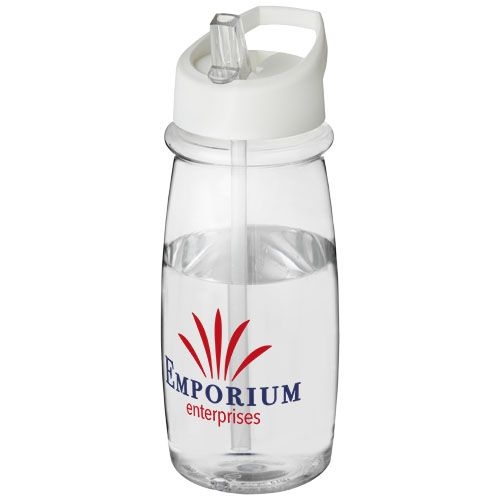 PF210882-4H2O Active® Pulse 600 ml Sportflasche mit Ausgussdeckel_ transparent_weiss