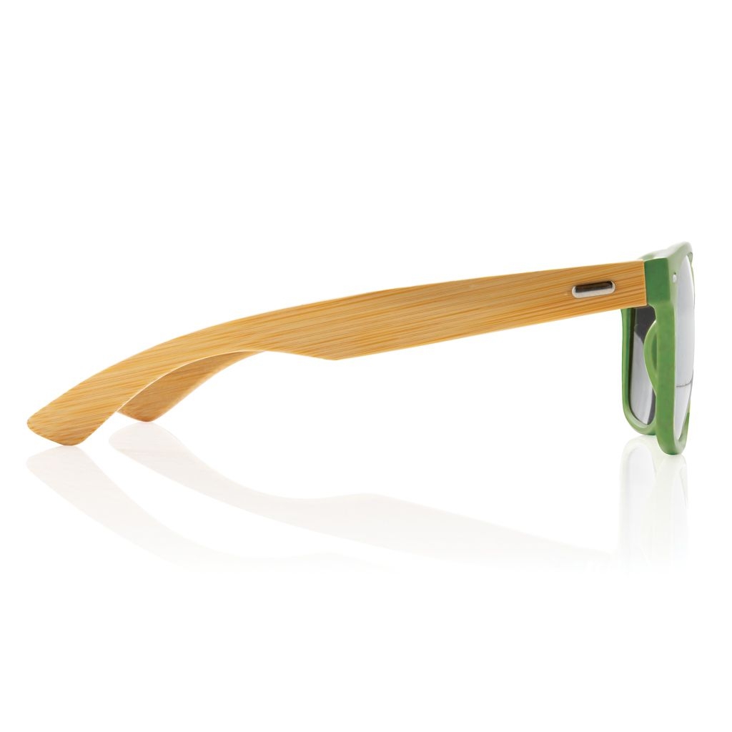 XDP453.97-7Sonnenbrille aus Bambus und RCS recyceltem Kunststoff_ gruen