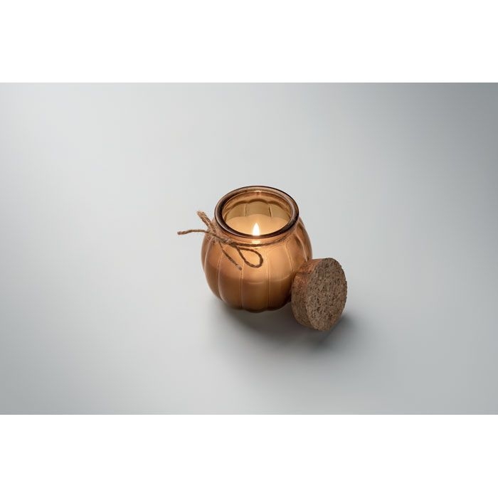 MO3193-01Pumkin Kerze aus Pflanzenwachs_ braun