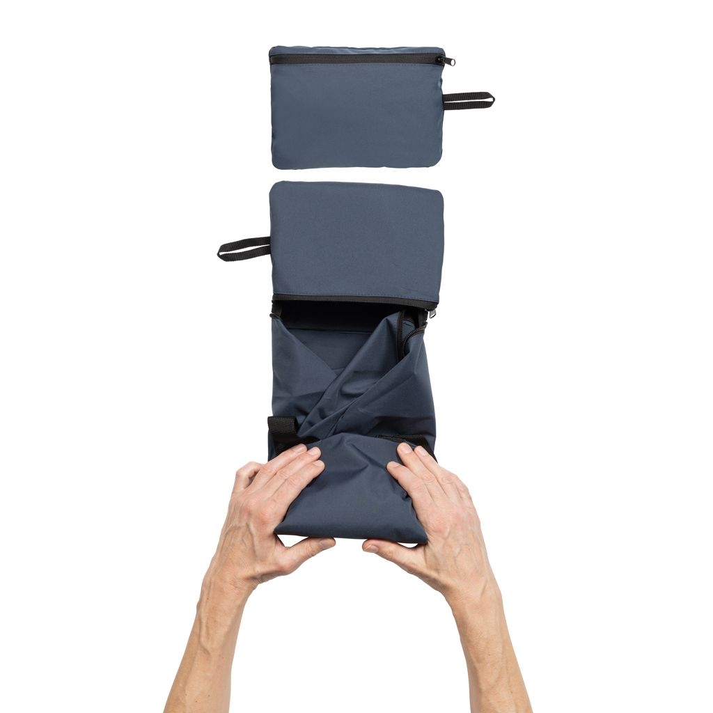 XDP763.18-25Dillon AWARE™ RPET faltbare Sporttasche_ navy blau