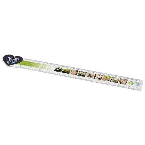 PF210466Tait 30 cm herzfoermiges Lineal aus Recycling-Kunststoff