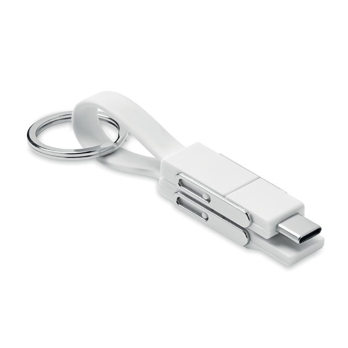 MO6820-06Key C Schluesselanhaenger 4in1 Kabel_ weiss