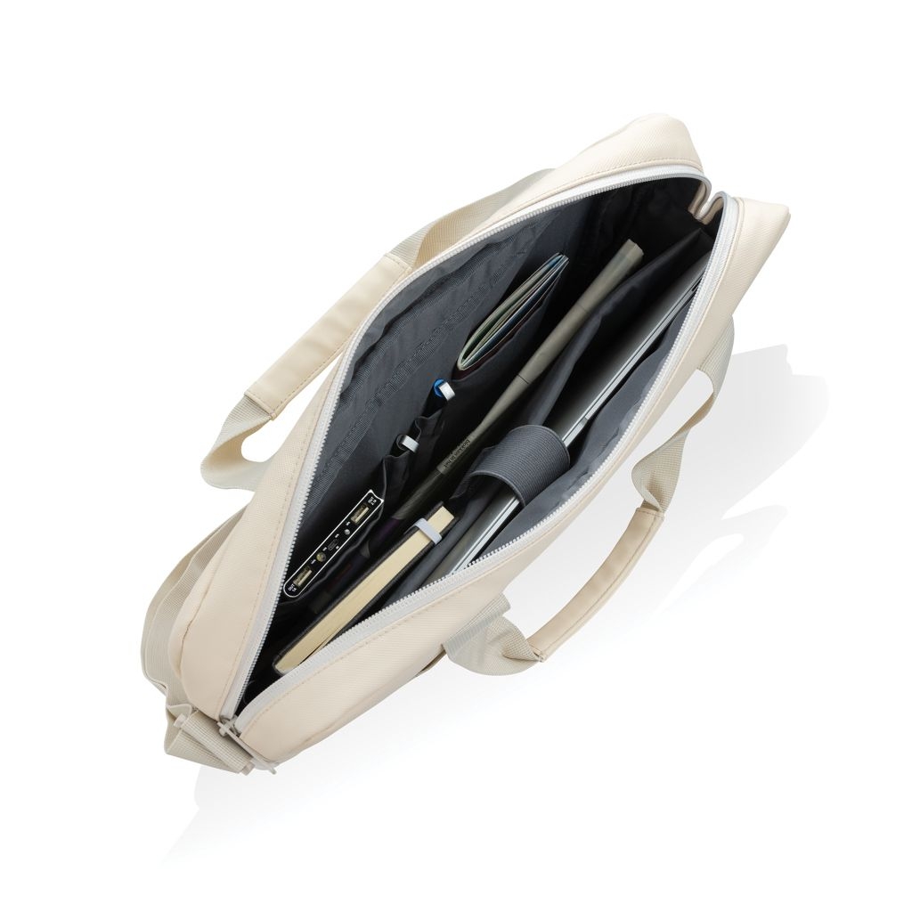 XDP732_22-2Armond AWARE™ RPET 15.6_ Laptop-Tasche_ beige