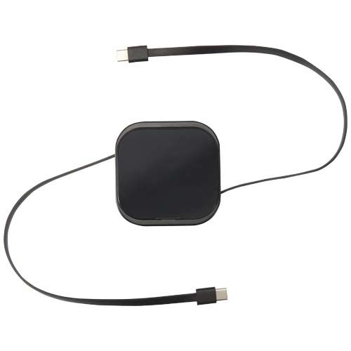 PF124448-2Gloas Aufrollbares 5 in 1 Kabel aus Recyclingmaterial mit Datensynchronisierung und 100 W Schnelllad