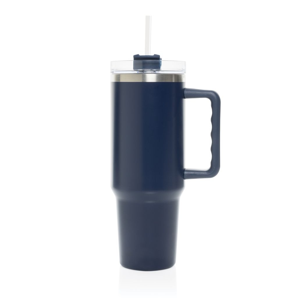 XDP437.33-25Peakflow Becher aus RCS recyceltem Stainless Steel 1200ml_ navy blau