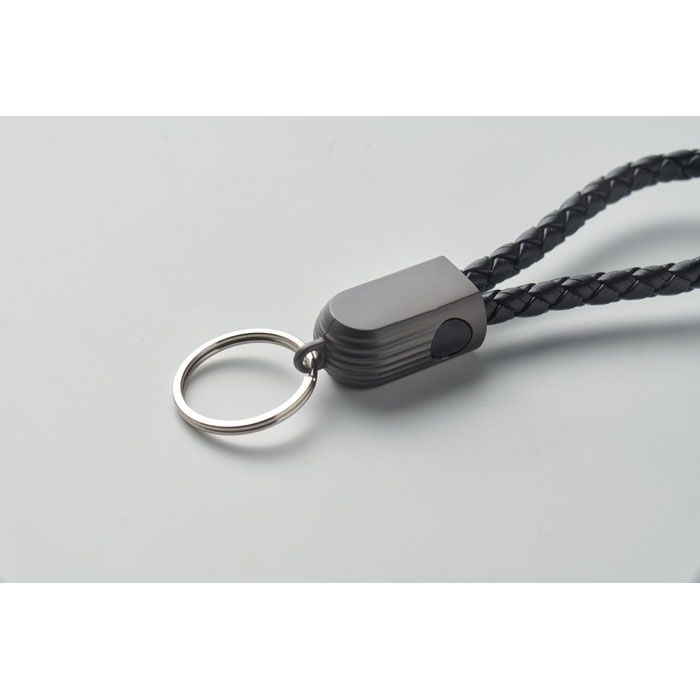 MO2647-03Fauleti Loop 60W Schluesselring-Ladekabel_ schwarz