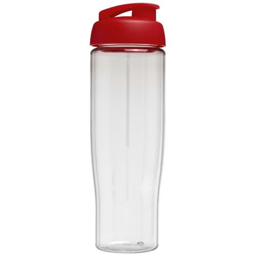 PF210040-4H2O Active® Tempo 700 ml Sportflasche mit Klappdeckel_ transparent_rot