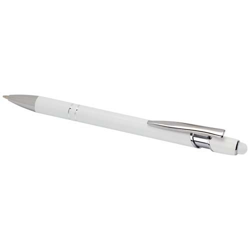 PF106247-1Kish Kugelschreiber mit silbernem Finish _ weiss