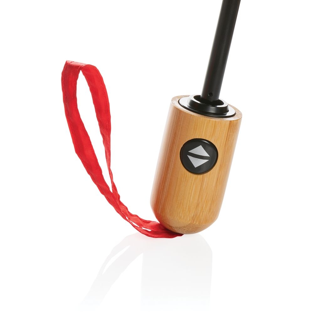 XDP850_61-421_ Impact AWARE™ RPET 190T Bambus-Schirm autom. open_close_ rot