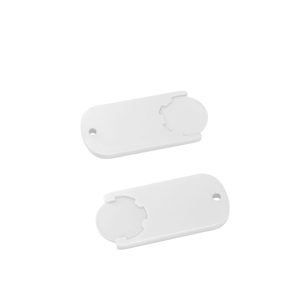 HE7439-0-0Chiphalter mit 1€-Chip _Alpha_ weiss_ weiss