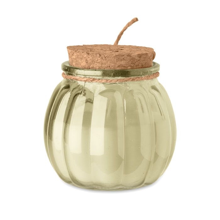 MO3193-13Pumkin Kerze aus Pflanzenwachs_ beige