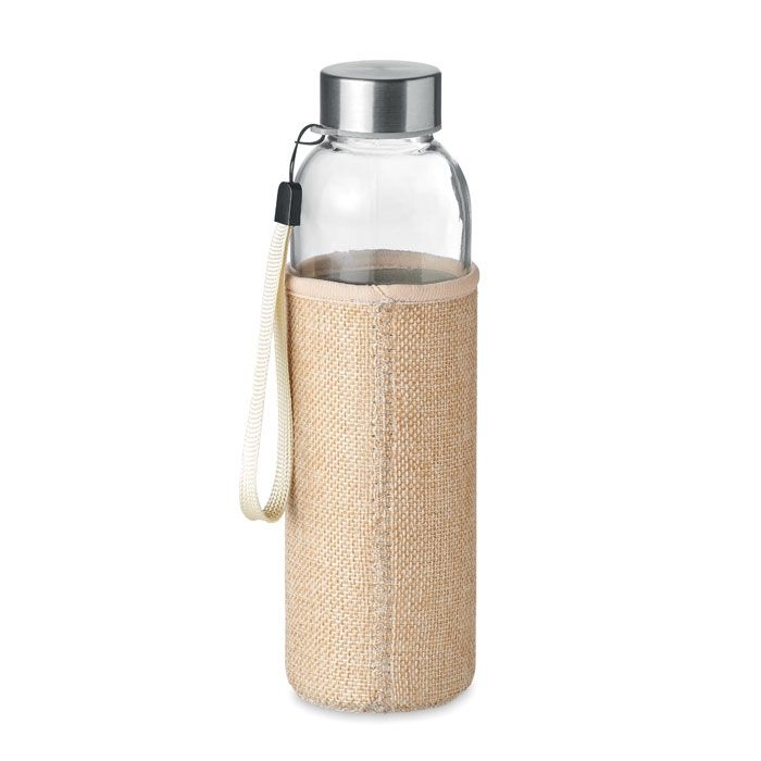 MO6168-13Utah Touch Trinkflasche Glas 500ml_ beige