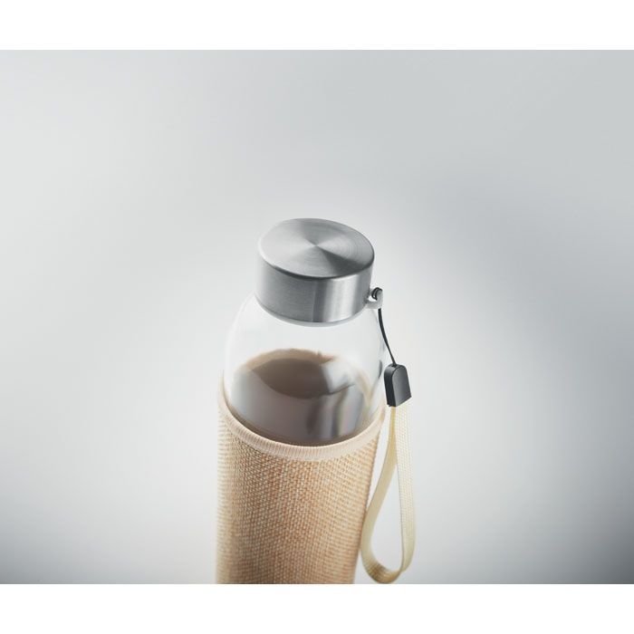 MO6168-13Utah Touch Trinkflasche Glas 500ml_ beige