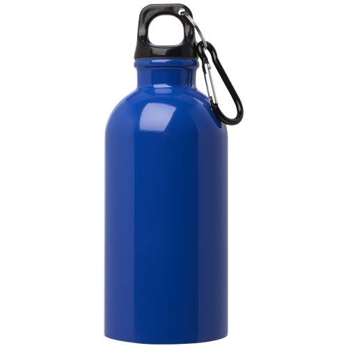 PF100860-8Oregon 400 ml RCS-zertifizierte_ einwandige Trinkflasche aus Edelstahl mit Karabinerhaken_ royalblau