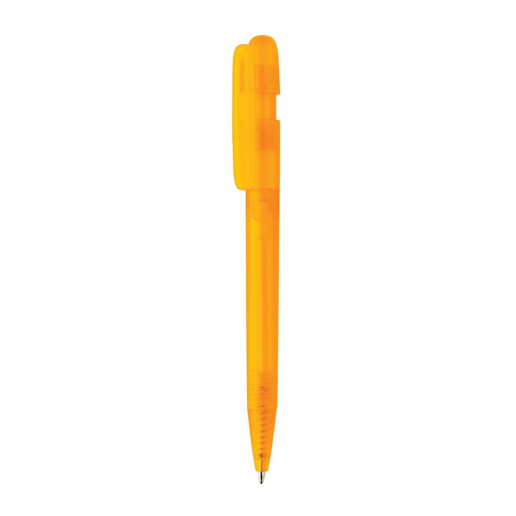 XDP611.26-08Devin transparenter Stift aus GRS zertifiziertem rABS_ orange