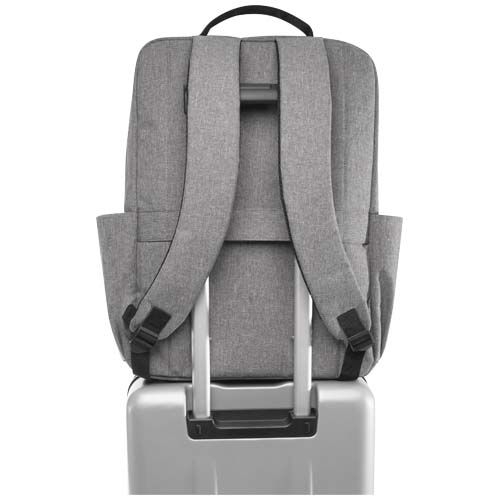 PF130084-1Libra 15_ Laptop-Rucksack aus recyceltem GRS-Material 15 L_ heather grau