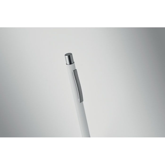 MO3222-06Nali Druckkugelschreiber recy. Alu_ weiss