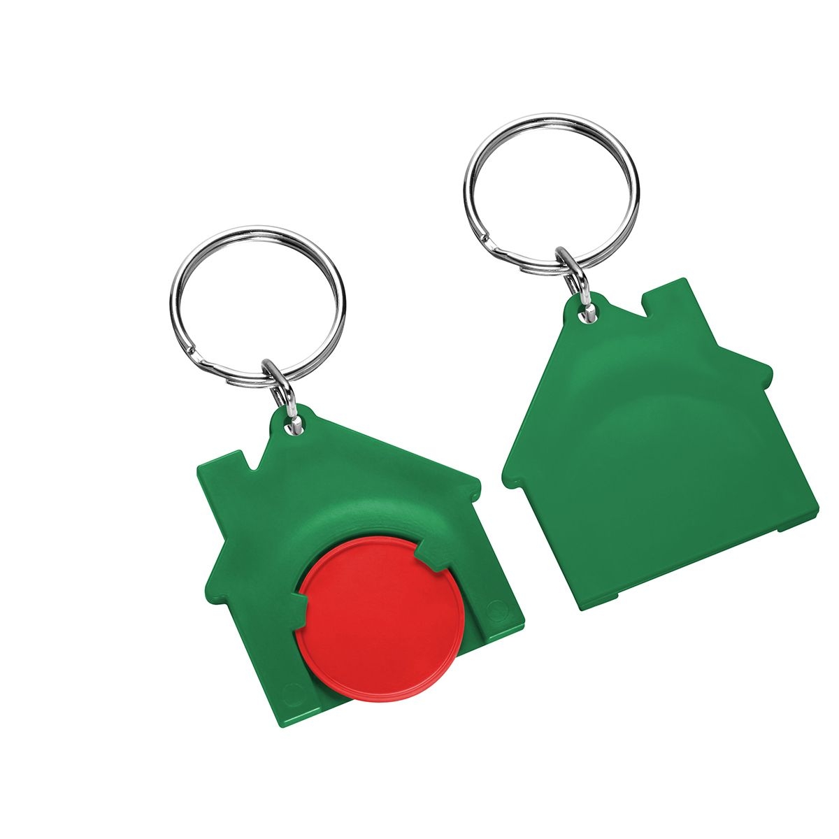 HE7516R-1-2Chiphalter mit 1€-Chip _Haus_ rot_ gruen