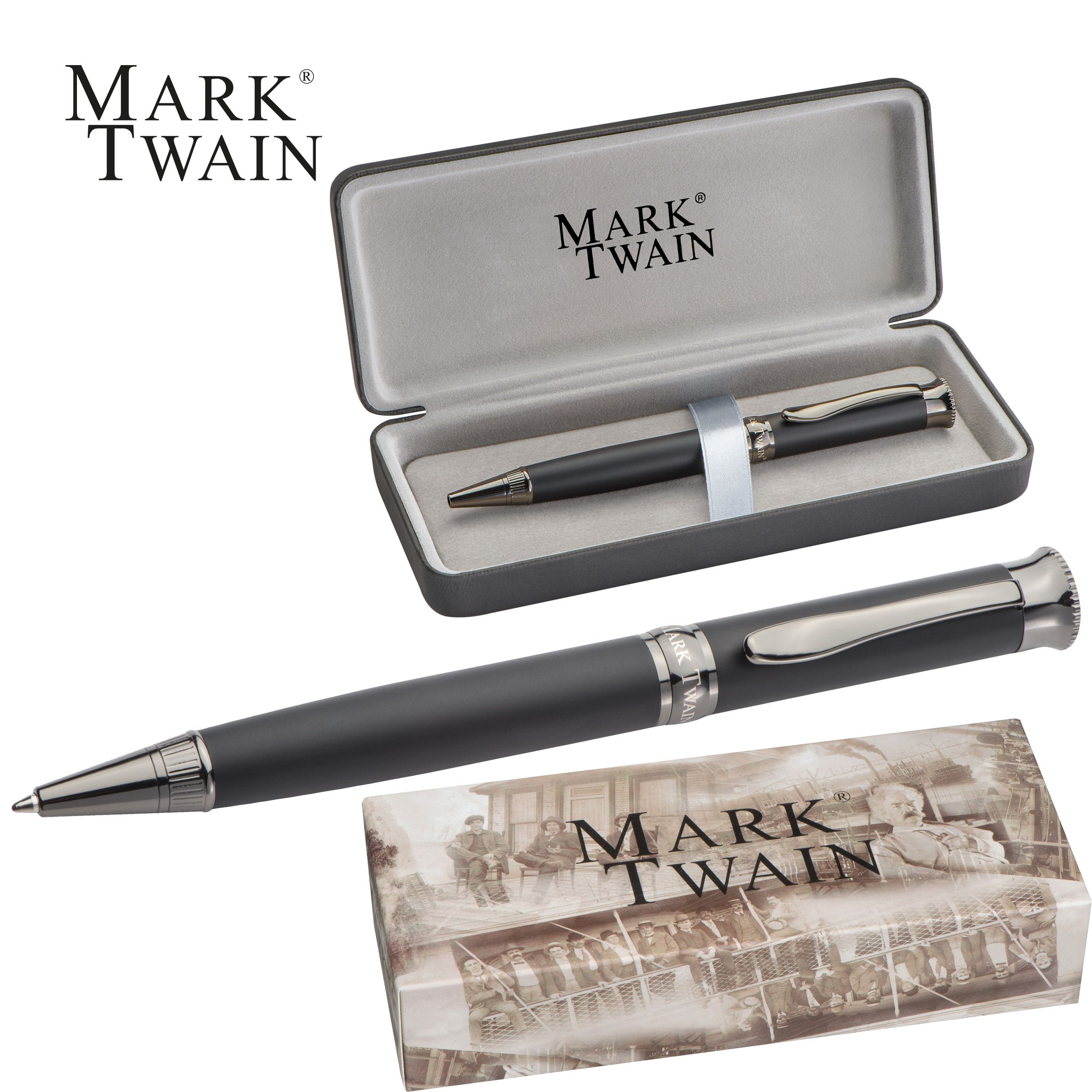 MA10612Mark Twain Kugelschreiber aus Metall FELICJA