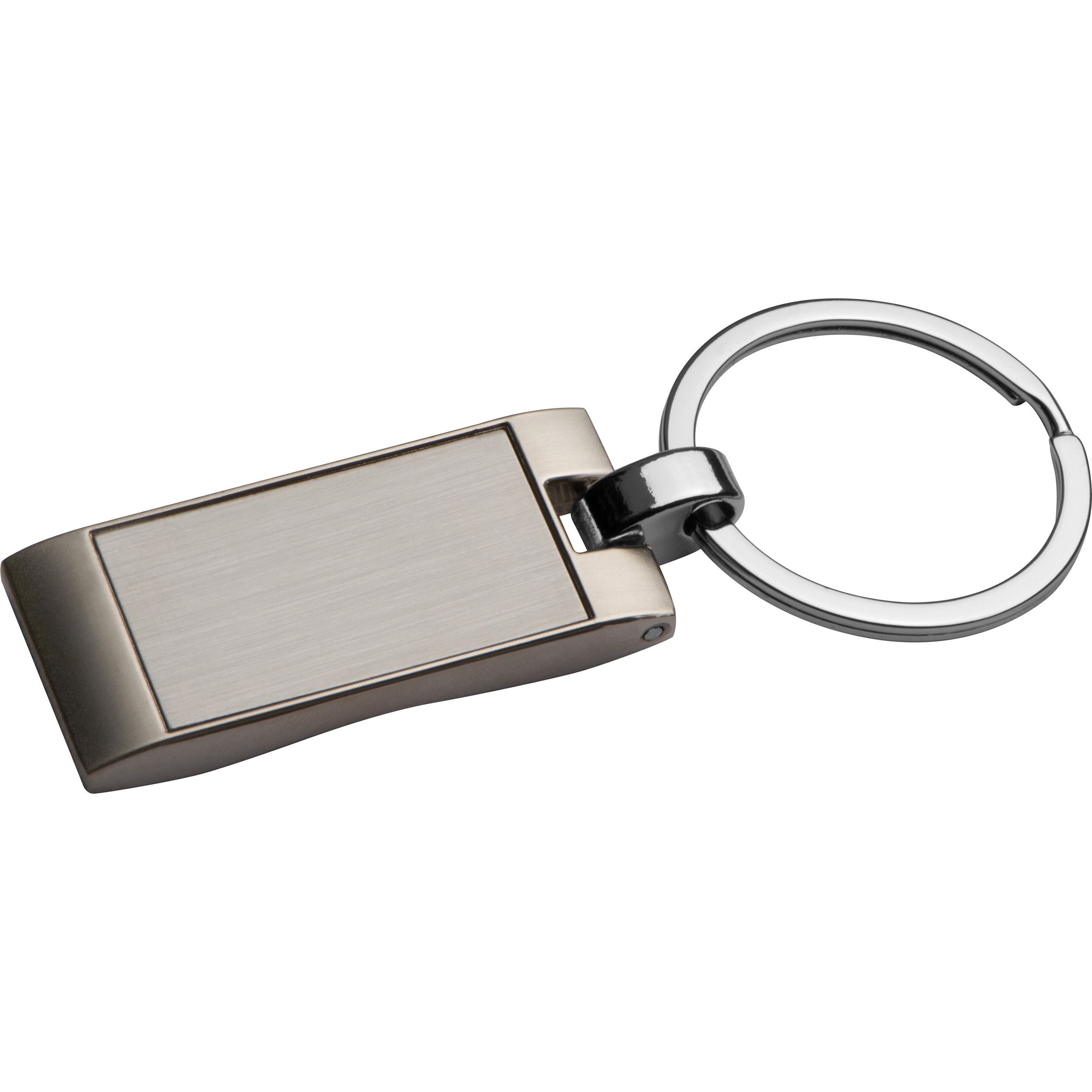 MA92270Metall Schluesselanhaenger_ rechteckig mit gewellter Rueckseite TIMOTHY