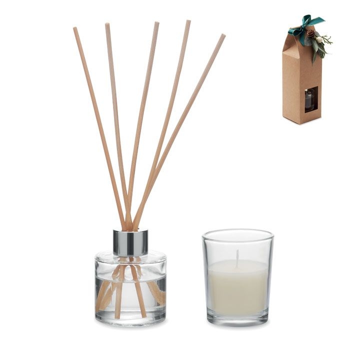 CX1590-13Gingle Raumduft _ Kerzen Set_ beige