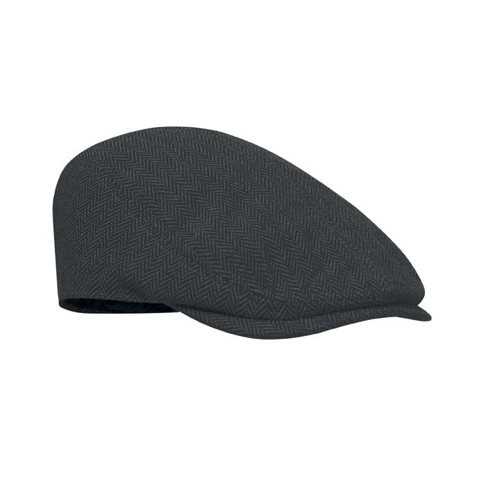 MO2966-03Blind Peak Newsboy-Kappe 335 g_m²_ schwarz
